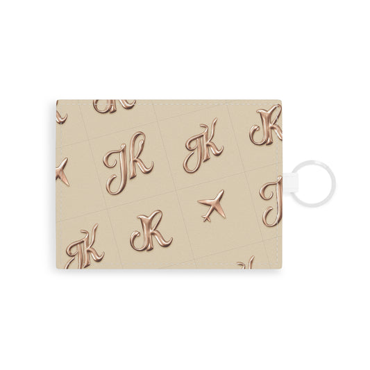 Card Holder Saffiano Leather Luxe Pattern | JusKay Design