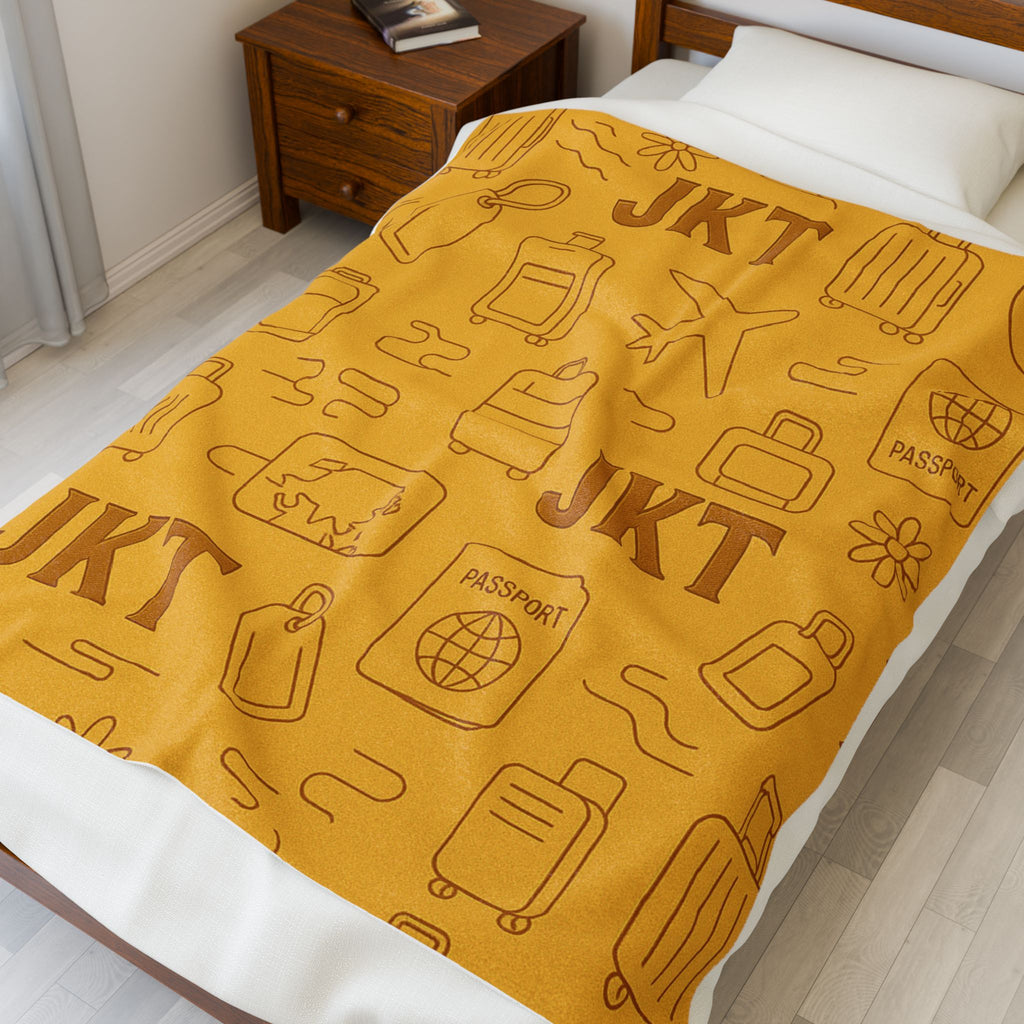 Plush Travel Blanket - Juskay Design