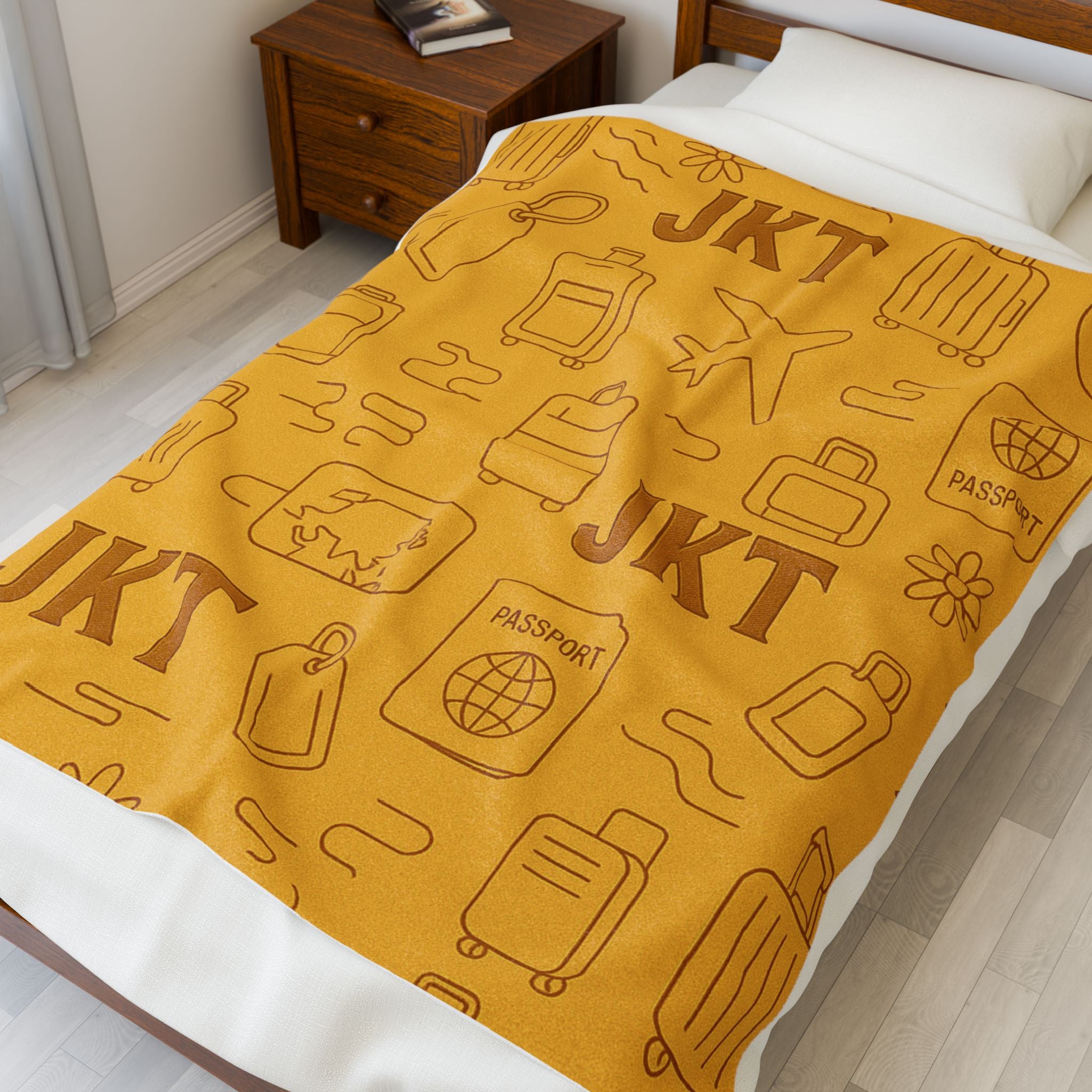Plush Travel Blanket - Juskay Design