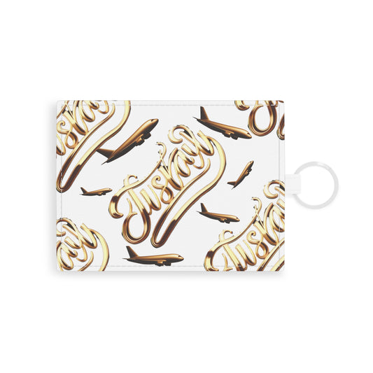 Card Holder Saffiano Leather Luxe Pattern | JusKay Design