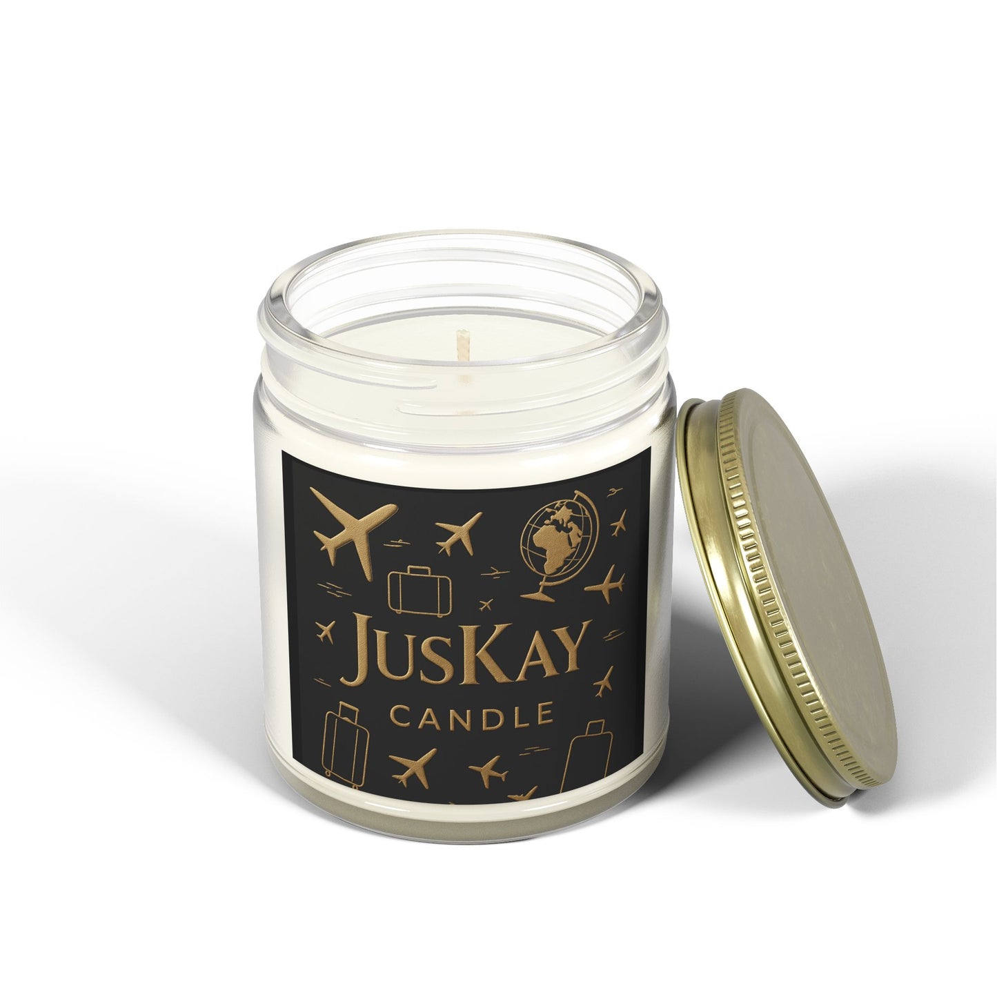 JusKay Travels Scented Candles | Coconut Apricot Wax