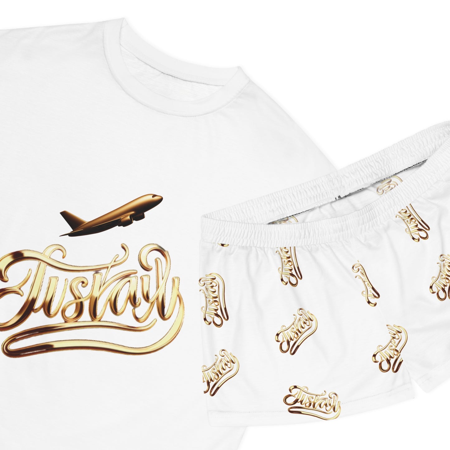 Stylish Women's Luxe Pattern Short Pajama Set | JusKay Design