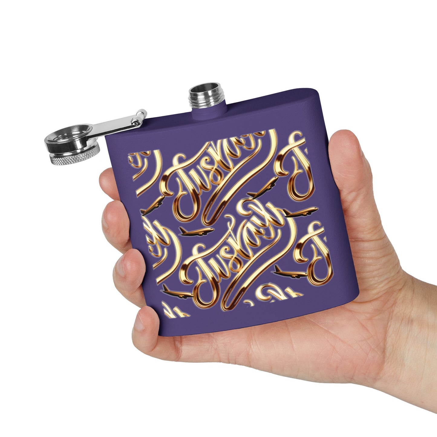 Stainless Steel Flask, 6oz - JusKay Design