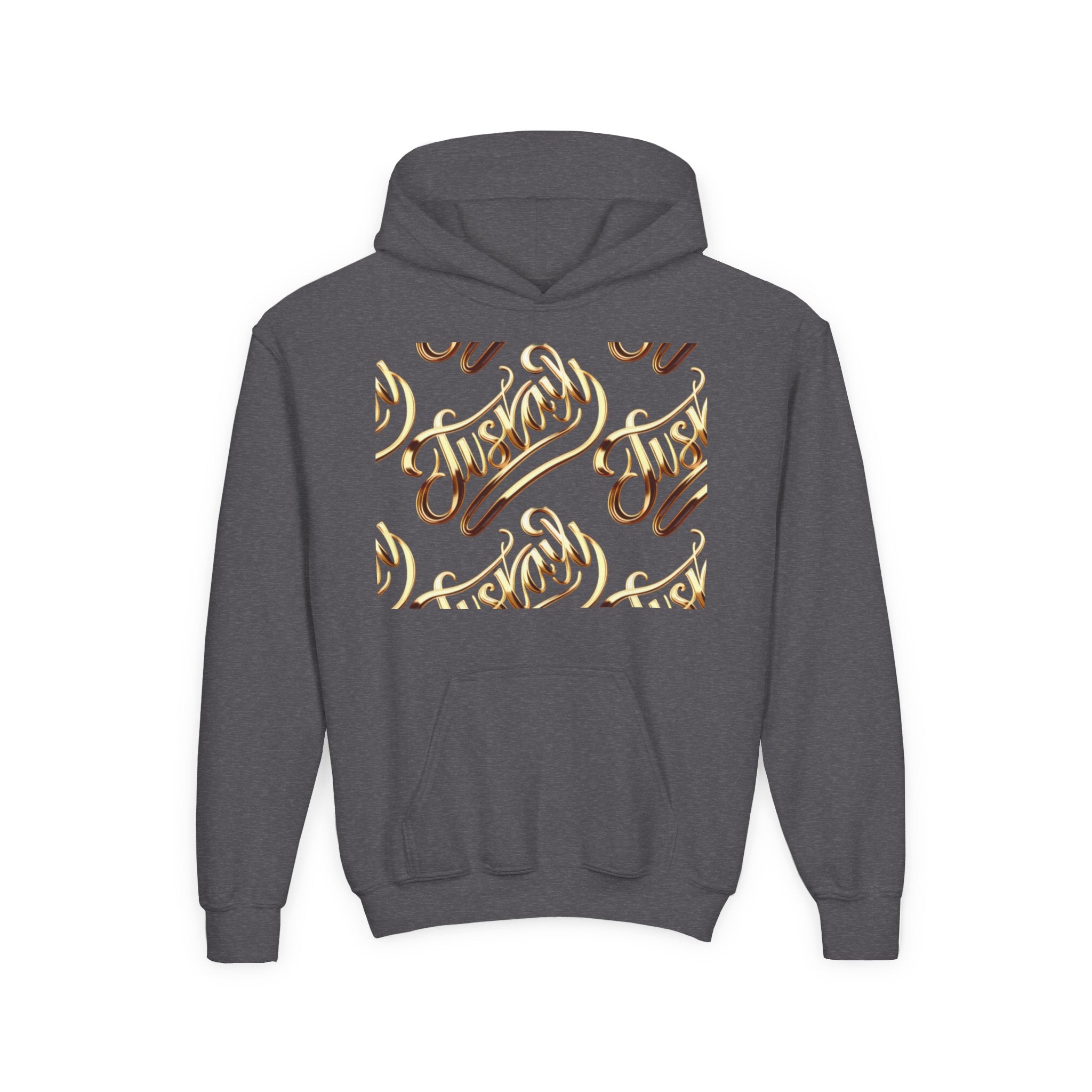 Youth Hooded Sweatshirt with Juskay Design