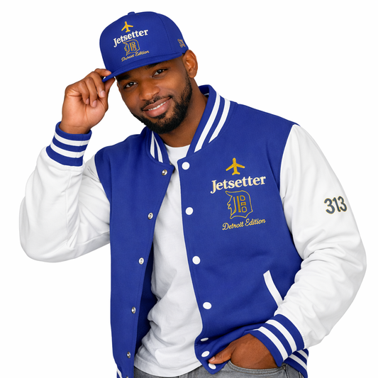 Jetsetter | Detroit Edition | Heavyweight Letterman Jacket - JusKay Design