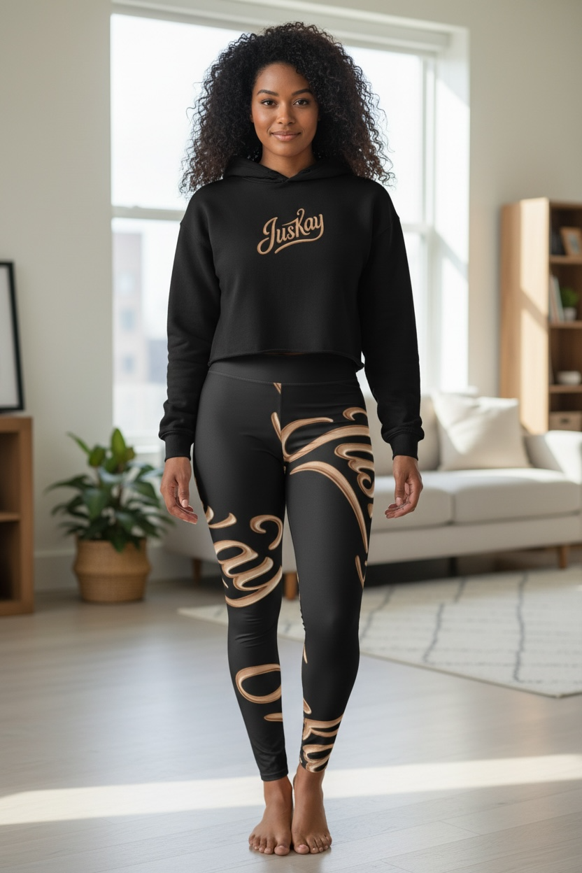 Stylish Women's Cropped Hoodie with 'Juskay' Design