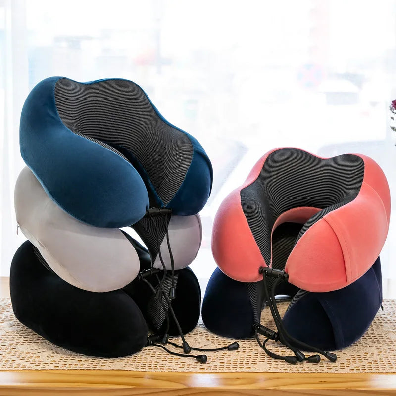 New Memory Foam Neck Pillow w/ Massage