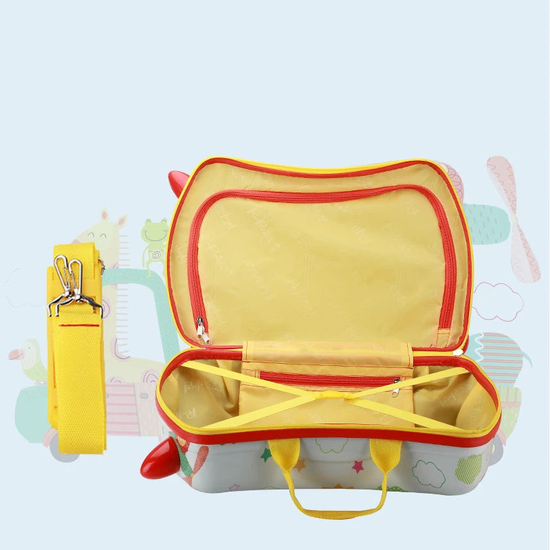Kids Luggage Riding Travel Bag Suitcase