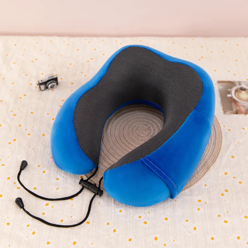 New Memory Foam Neck Pillow w/ Massage