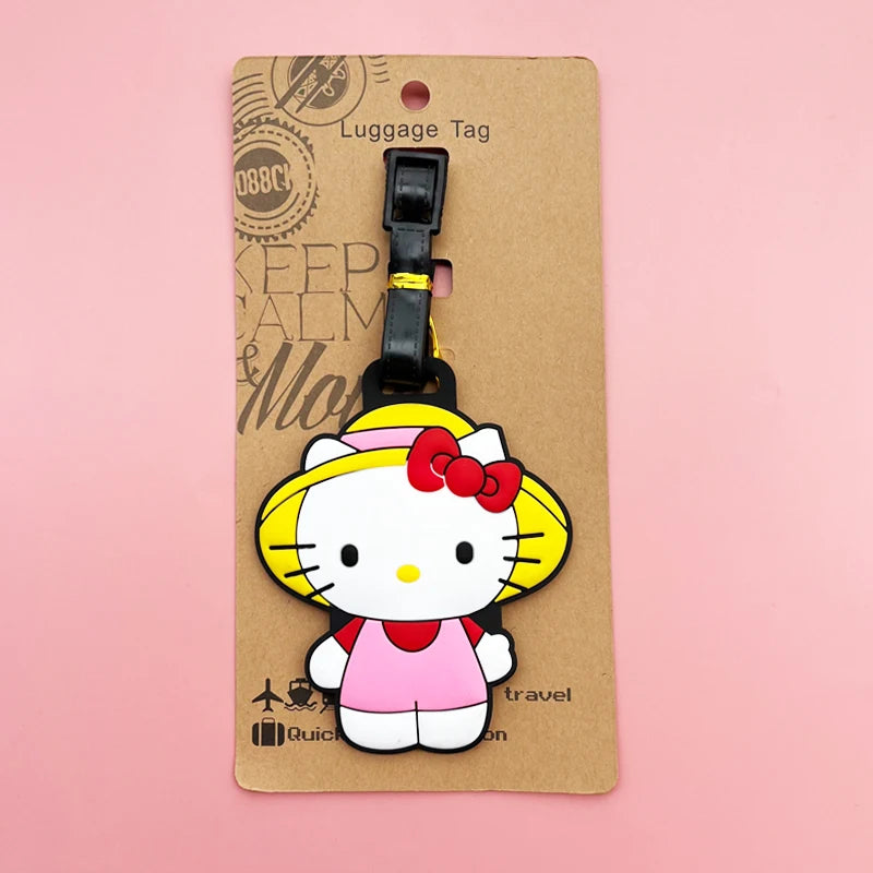 Hello Kitty Gel Luggage Tag Travel Accessory