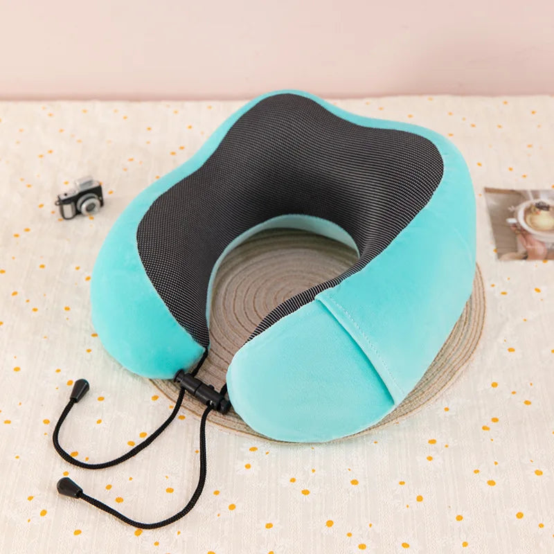 New Memory Foam Neck Pillow w/ Massage