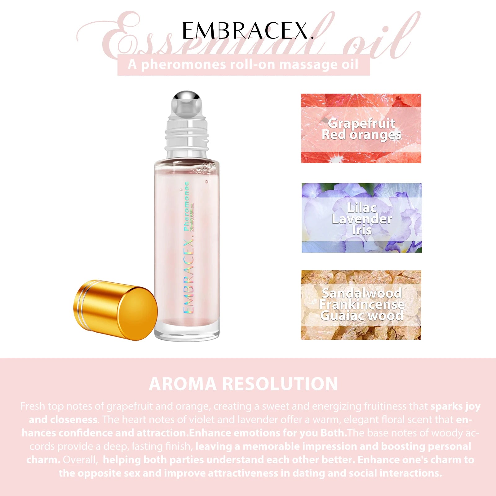 Pheromone Roll- On Oil Perfumes Essential - Women