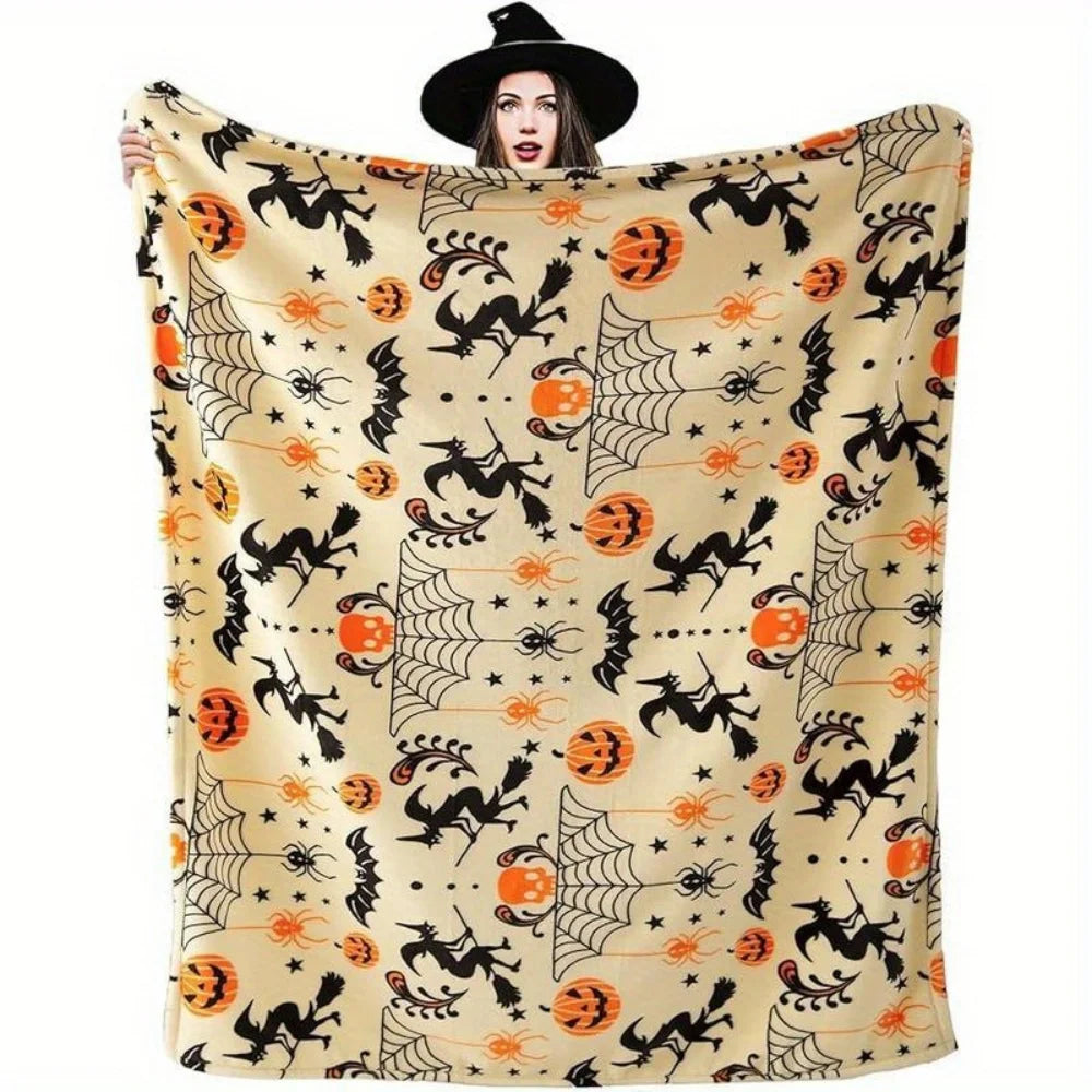 Super Soft Plush Halloween Throw Blanket