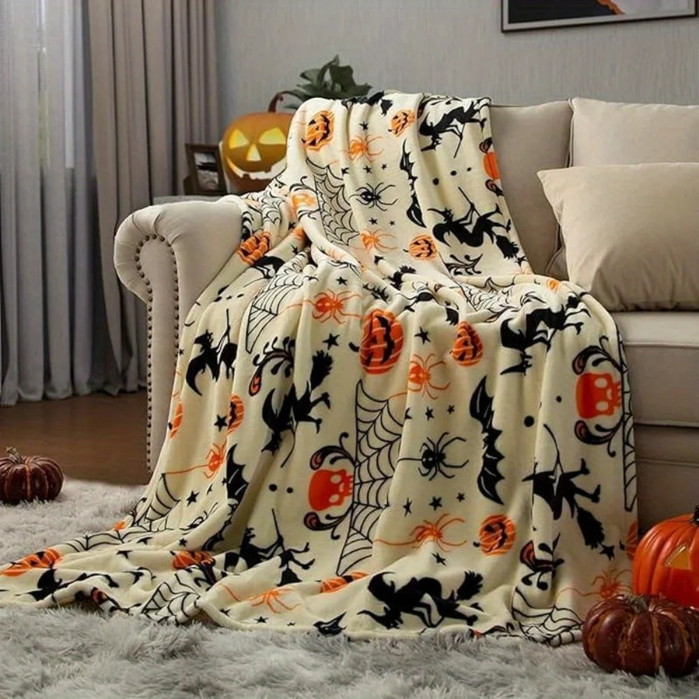 Super Soft Plush Halloween Throw Blanket